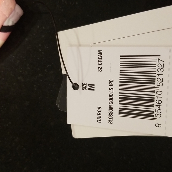 💕RIP CURL💕 Blossom Good Long Sleeve One Piece Swimsuit Floral Print Medium NWT - Picture 13 of 14